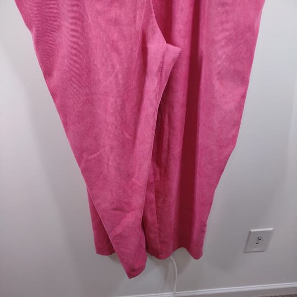 Shein Curve Pink Corduroy Overalls, Size 2XL - Picture 5 of 9